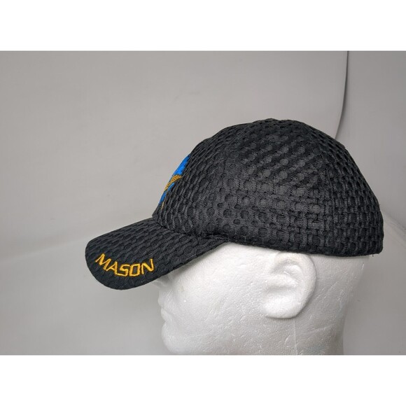 Freemason Mesh Vented Baseball Cap Hat Golden Standard‎ Masonic Symbol Vintage - Picture 4 of 6